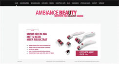 Desktop Screenshot of ambiancebeauty.nl